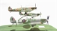 Johnnie Johnson 3 piece Spitfire set containing Mk1, MVB & MkIX versions plinth mounted